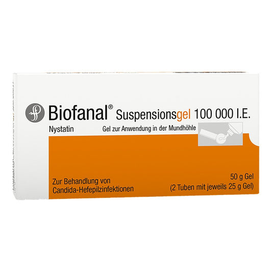 Das Produktfoto zeigt Biofanal Suspensionsgel Tube (50 g) PZN 02208934