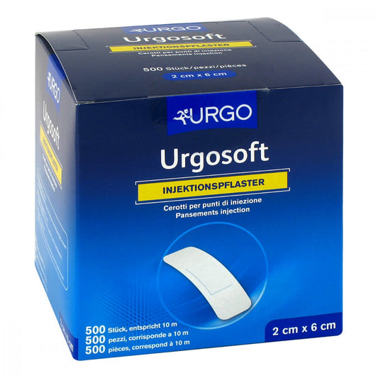 Das Produktfoto zeigt Urgosoft Injektionspflaster 2x6 Cm Pflaster (500 stk) PZN 02217347