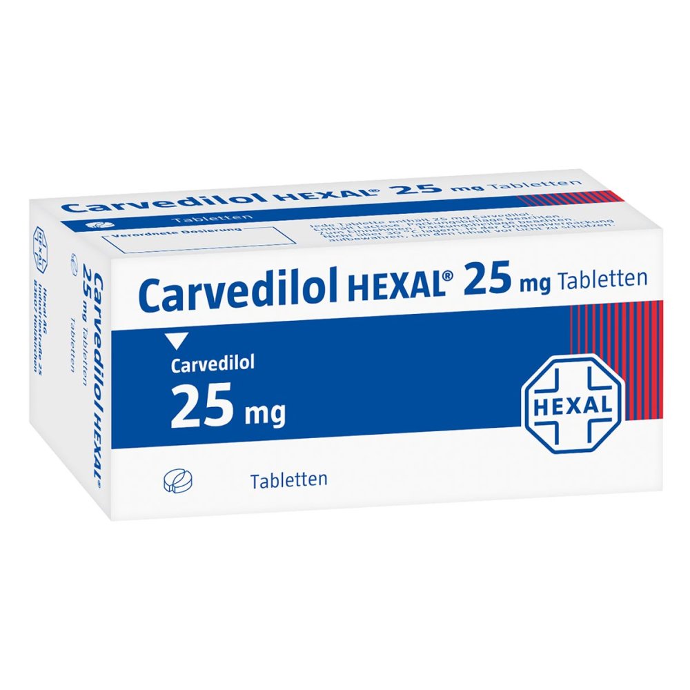 Carvedilol Hexal 25 Mg Tabletten (100 stk)