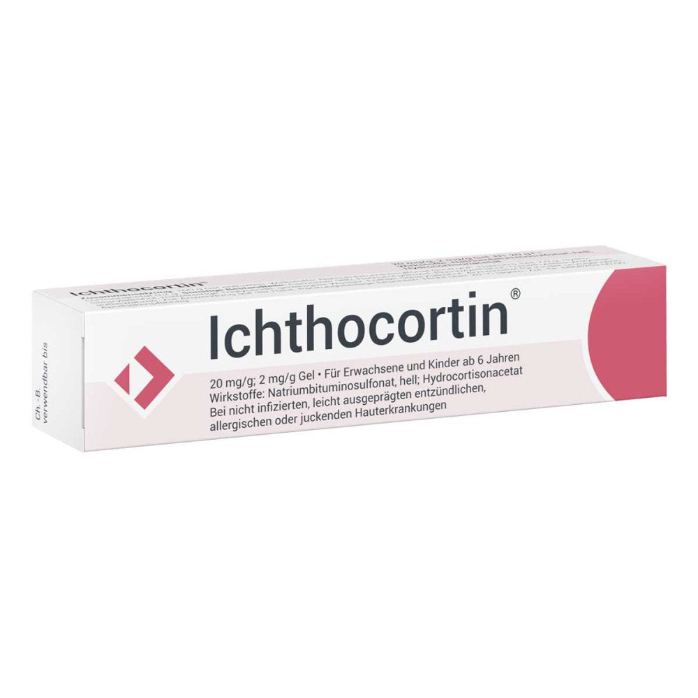 Das Produktfoto zeigt Ichthocortin Gel (20 g) PZN 02238622