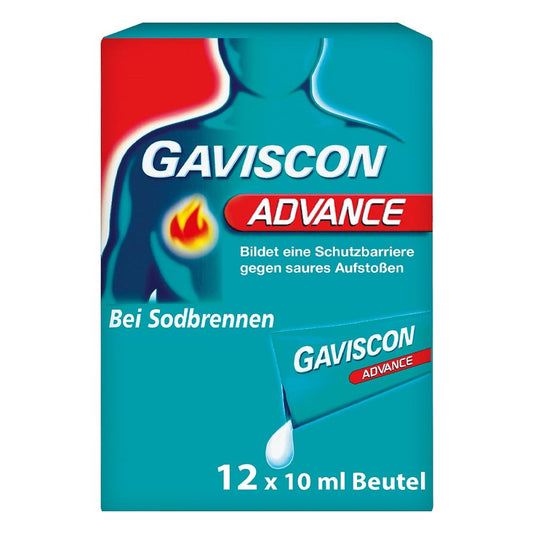 Gaviscon Advance Pfefferminz 1000mg/200mg Sus Btl. (12X10 ml)