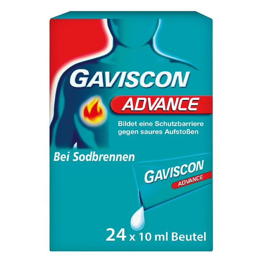 Gaviscon Advance Pfefferminz 1000mg/200mg Sus Btl. (24X10 ml)