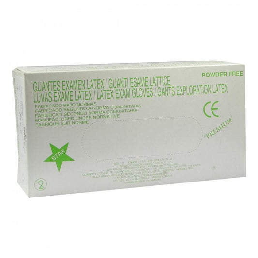 Das Produktfoto zeigt Gentle Skin Classic U.Hands.Latex Unster.Pf Gr.M (100 stk) PZN 02243729
