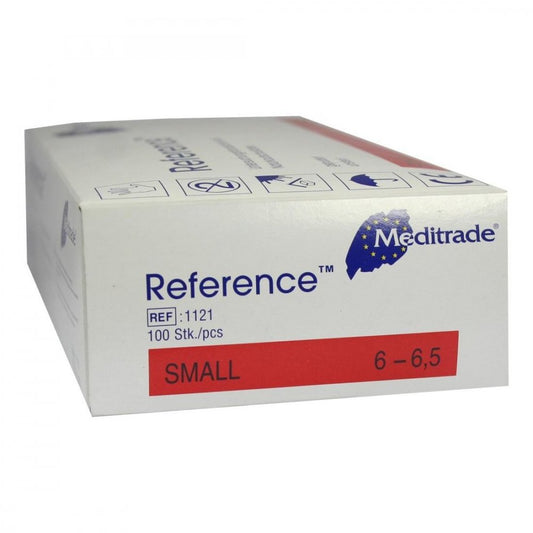 Das Produktfoto zeigt Reference Op-Handschuhe Latex Steril Gepudert 6,5 (100 stk) PZN 02243830