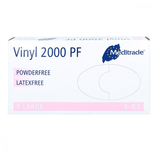 Das Produktfoto zeigt Vinyl 2000 Unters.Handschuhe Unsteril Puderf.Gr.Xl (100 stk) PZN 02243994