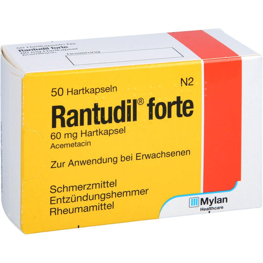 Das Produktfoto zeigt Rantudil Forte Hartkapseln (50 stk) PZN 02244982