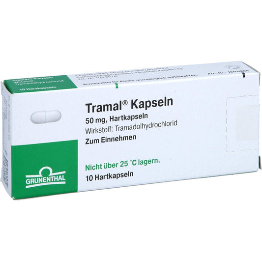 Das Produktfoto zeigt Tramal Hartkapseln (10 stk) PZN 02256175