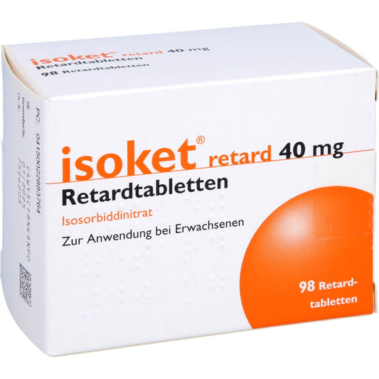 Das Produktfoto zeigt Isoket Retard 40 Mg Retardtabletten (98 stk) PZN 02288376