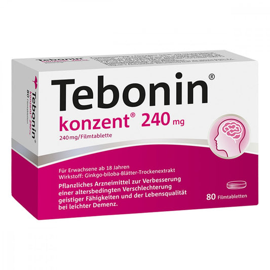 Tebonin Konzent 240 Mg Filmtabletten (80 stk)