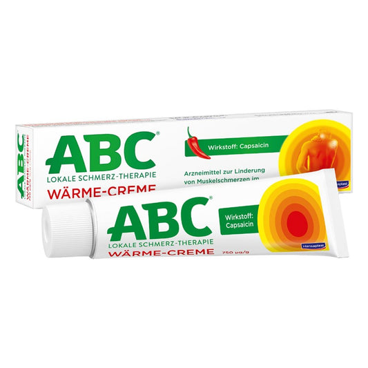 Das Produktfoto zeigt Abc Wärme-Creme Capsicum Hansaplast Med (50 g) PZN 02295815
