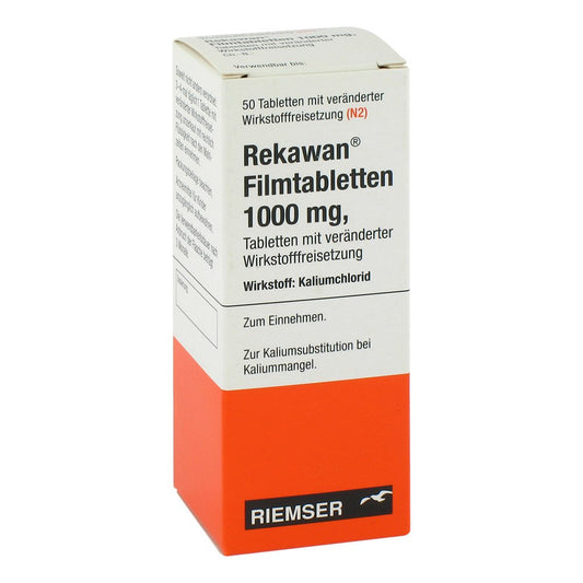 Das Produktfoto zeigt Rekawan Filmtabletten 1000 Mg (50 stk) PZN 02297286