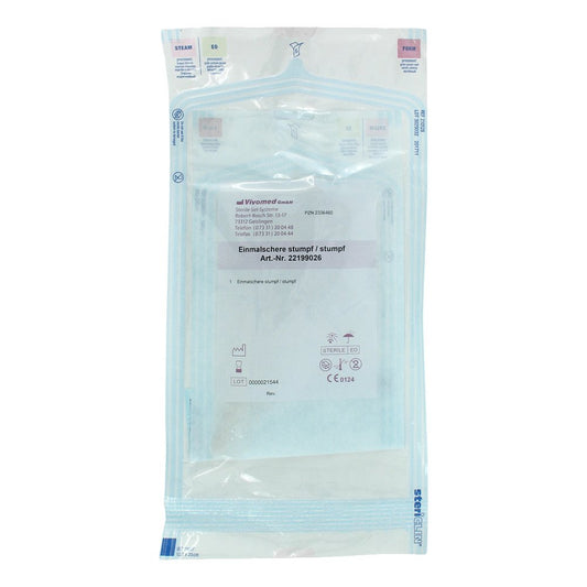 Das Produktfoto zeigt Einmal Verbandschere Steril Stumpf/Stumpf (1 stk) PZN 02336460