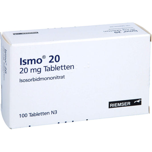 Das Produktfoto zeigt Ismo 20 Tabletten (100 stk) PZN 02336997