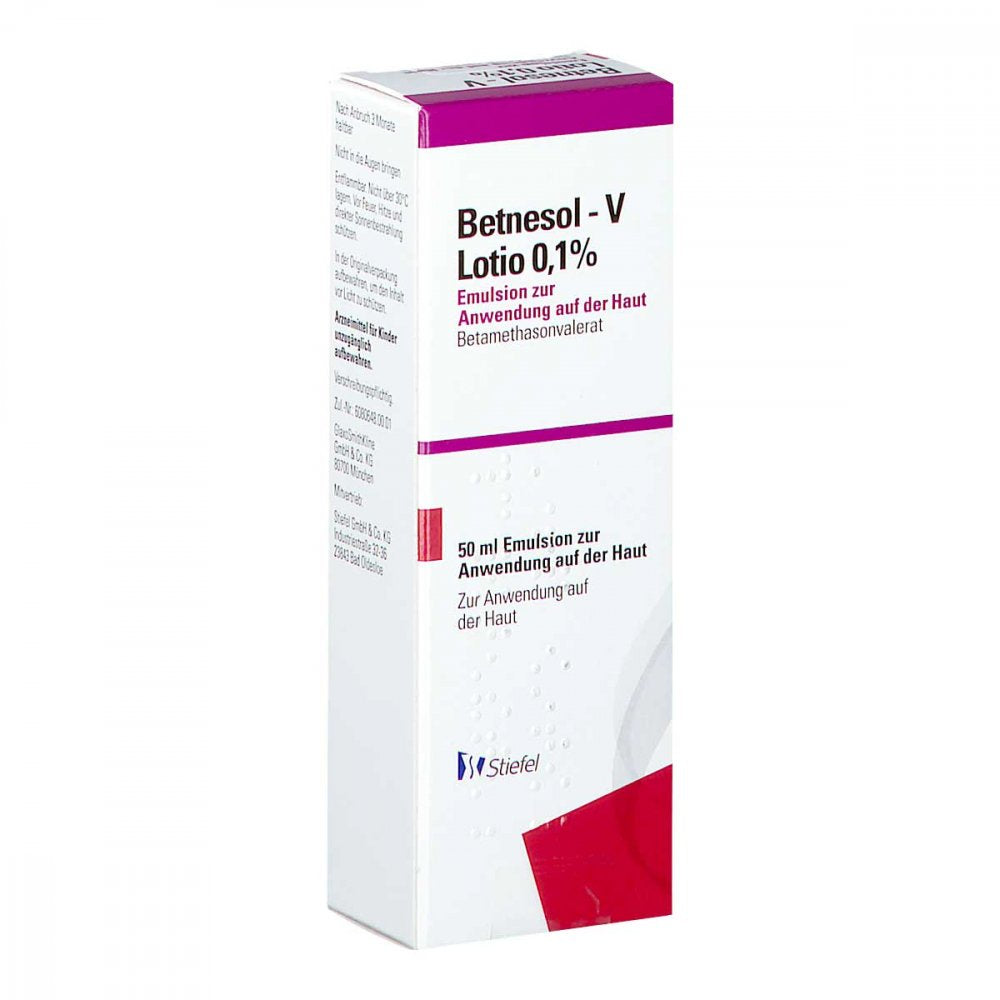 Das Produktfoto zeigt Betnesol-V Lotio 0,1% (50 ml) PZN 02339429