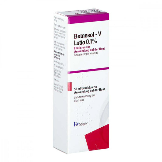 Das Produktfoto zeigt Betnesol-V Lotio 0,1% (50 ml) PZN 02339429