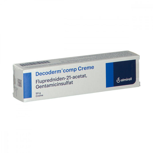 Das Produktfoto zeigt Decoderm Comp. Creme (50 g) PZN 02349327