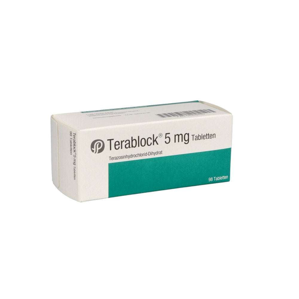 Das Produktfoto zeigt Terablock 5 Mg Tabletten (98 stk) PZN 02349445