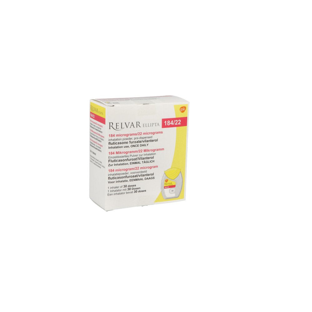 Relvar Ellipta 184 Mikrogramm/22 Mikrogramm Inh.P. (1X30 stk)