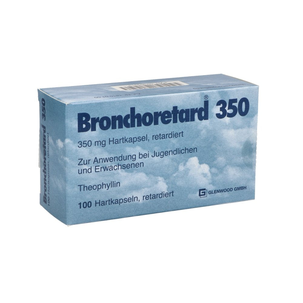 Das Produktfoto zeigt Bronchoretard 350 Retardkapseln (100 stk) PZN 02363913