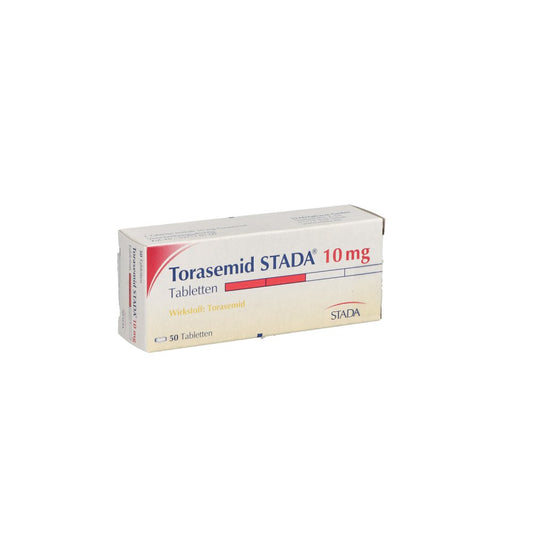 Das Produktfoto zeigt Torasemid Stada 10 Mg Tabletten (50 stk) PZN 02378837