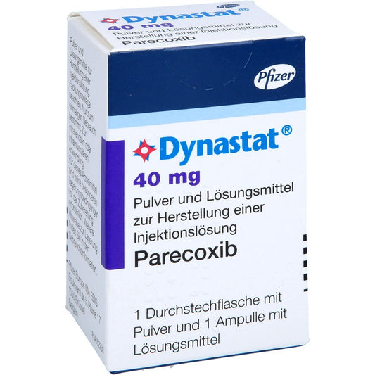 Das Produktfoto zeigt Dynastat 40 Mg Plv.U.Lösungsm.Z.Her.E.Inj.-Lsg. (1 stk) PZN 02409963