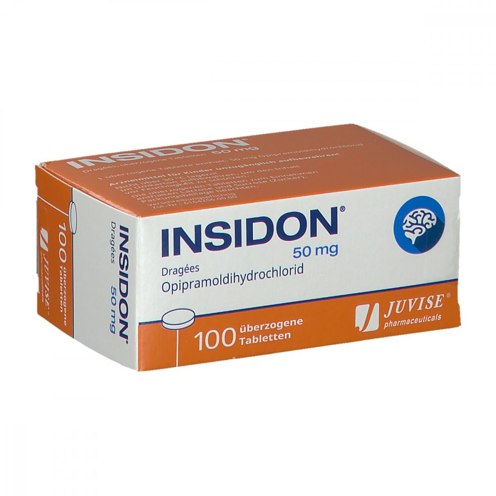 Insidon 50 Mg Dragees (100 stk)