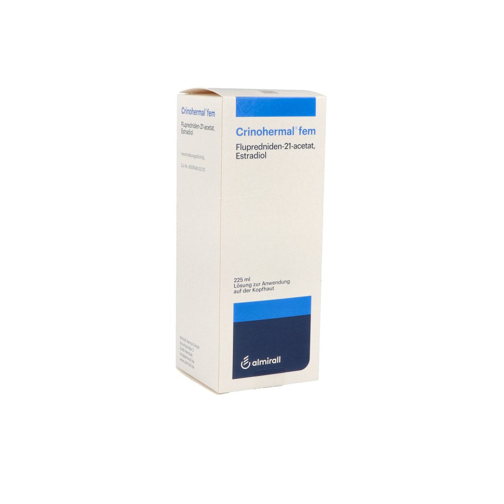 Das Produktfoto zeigt Crinohermal Fem Lösung (225 ml) PZN 02411115