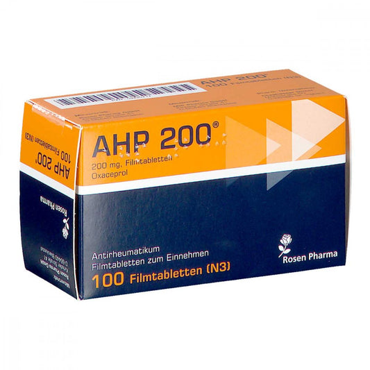 Das Produktfoto zeigt Ahp 200 Filmtabletten (100 stk) PZN 02420717