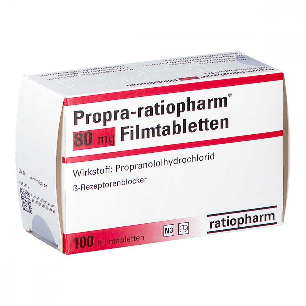Propra-Ratiopharm 80 Mg Filmtabletten (100 stk)