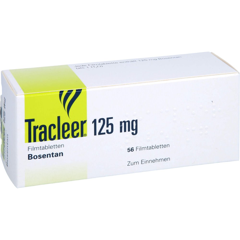 Das Produktfoto zeigt Tracleer 125 Mg Filmtabletten (56 stk) PZN 02461604