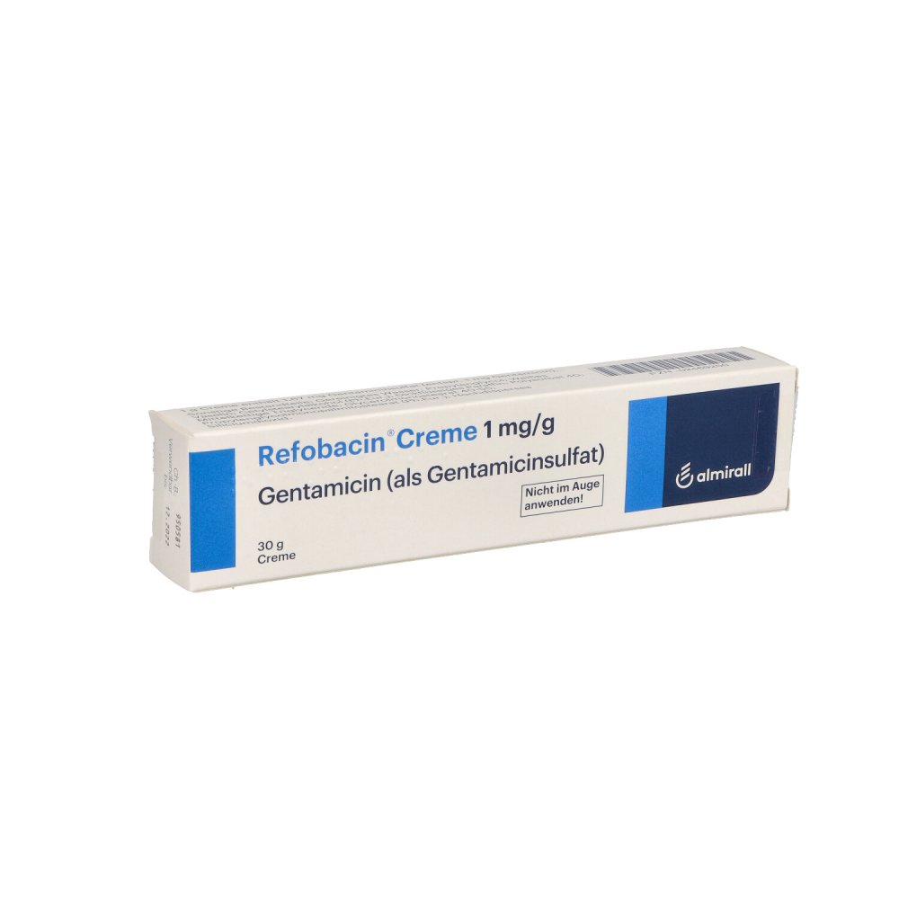 Das Produktfoto zeigt Refobacin Creme (30 g) PZN 02469250
