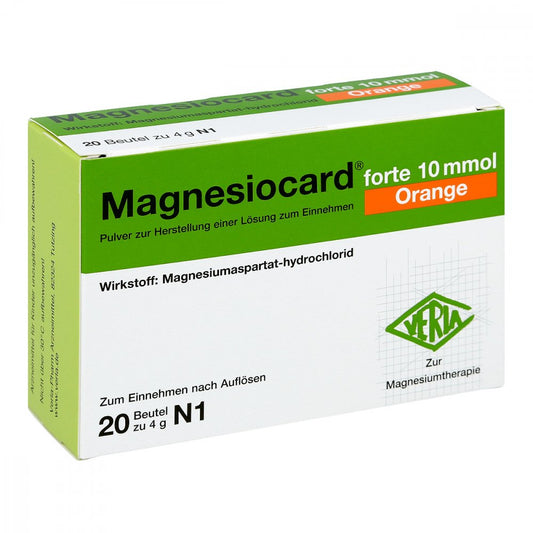 Magnesiocard Forte 10 Mmol Orange Plv.Z.H.E.L.Z.E. (20 stk)