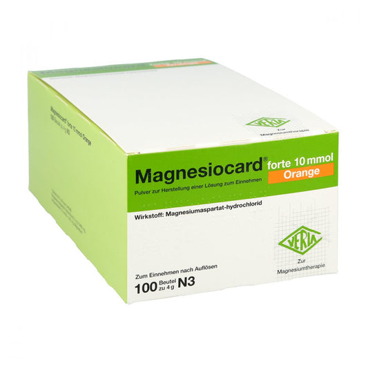 Magnesiocard Forte 10 Mmol Orange Plv.Z.H.E.L.Z.E. (100 stk)