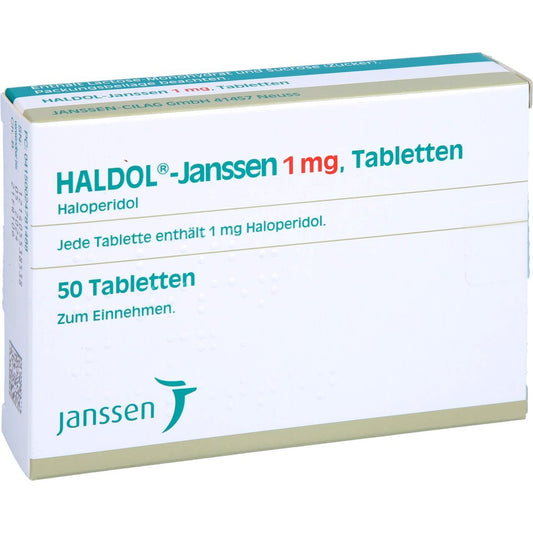 Das Produktfoto zeigt Haldol Janssen 1 Mg Tabletten (50 stk) PZN 02478148