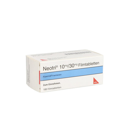 Das Produktfoto zeigt Neotri 10 Mg/30 Mg Filmtabletten (100 stk) PZN 02481110