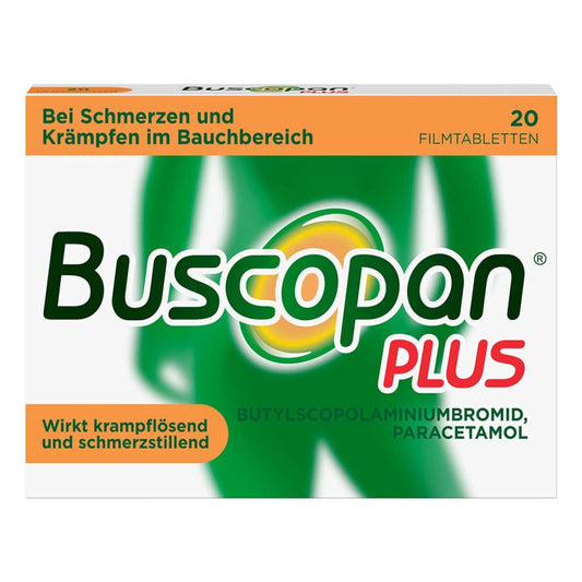 Buscopan Plus 10 Mg/500 Mg Filmtabletten (20 stk)