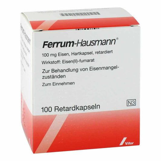 Das Produktfoto zeigt Ferrum Hausmann Retardkapseln (100 stk) PZN 02495804