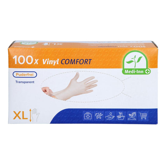 Handschuhe Einmal Vinyl Puderfrei Xl (100 stk)