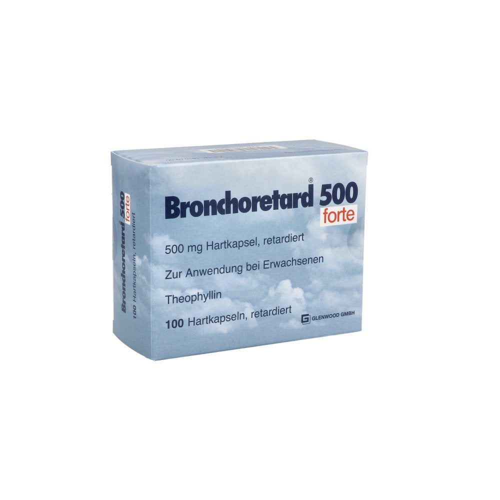 Das Produktfoto zeigt Bronchoretard 500 Forte Retardkapseln (100 stk) PZN 02513063