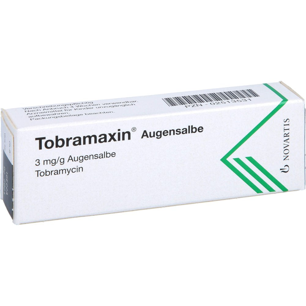 Das Produktfoto zeigt Tobramaxin Augensalbe (3.5 g) PZN 02513531
