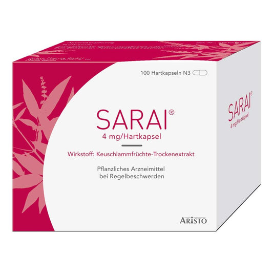 Das Produktfoto zeigt Sarai Hartkapseln (100 stk) PZN 02515866