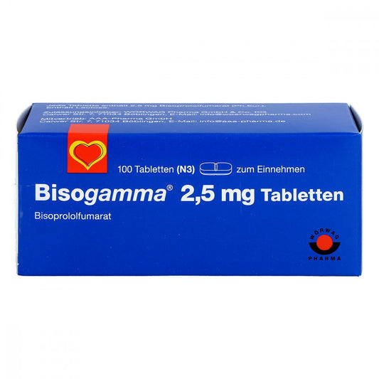 Das Produktfoto zeigt Bisogamma 2,5 Mg Tabletten (100 stk) PZN 02516268
