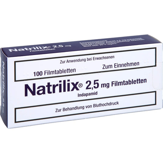 Das Produktfoto zeigt Natrilix 2,5 Mg Filmtabletten (100 stk) PZN 02520011