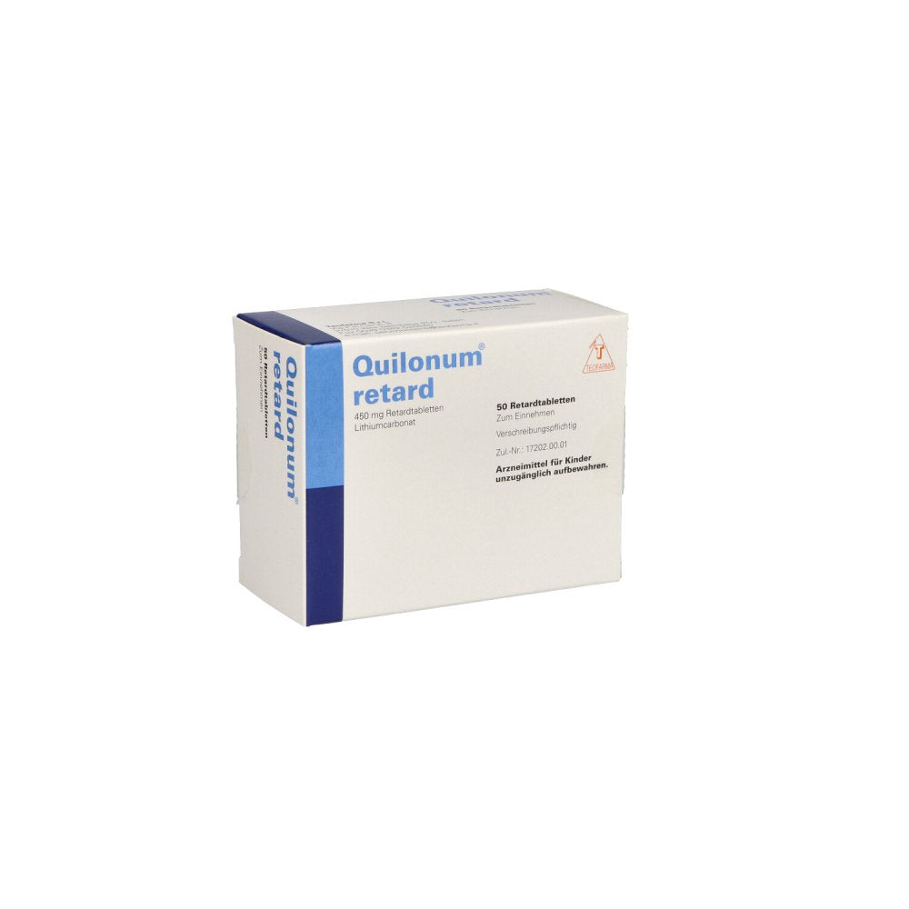 Das Produktfoto zeigt Quilonum Retard Tabletten (50 stk) PZN 02524807