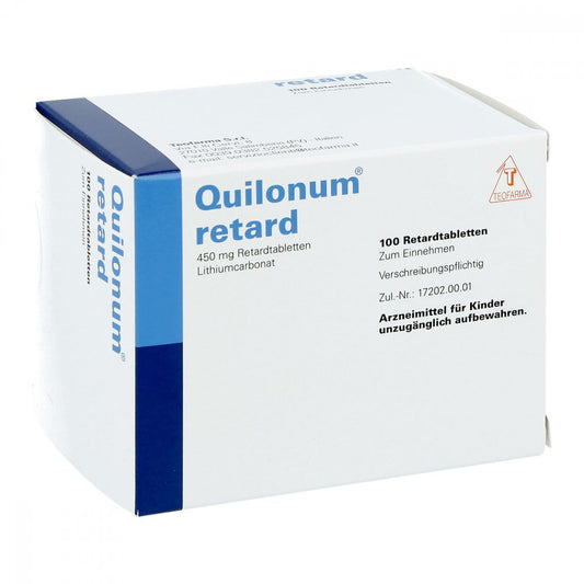Das Produktfoto zeigt Quilonum Retard Tabletten (100 stk) PZN 02524813