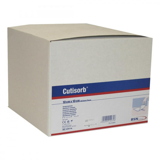Das Produktfoto zeigt Cutisorb Saugkompressen Unsteril 10x10 Cm (100 stk) PZN 02536868