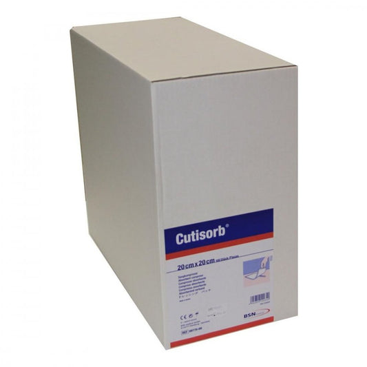 Das Produktfoto zeigt Cutisorb Saugkompressen Unsteril 20x20 Cm (100 stk) PZN 02536928