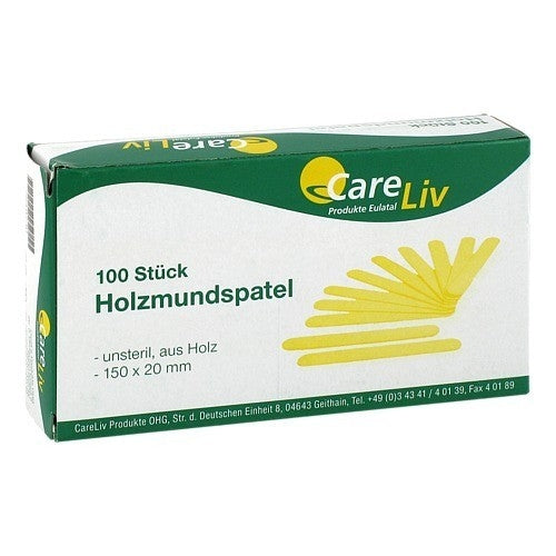 Das Produktfoto zeigt Holzmundspatel 15 Cm (100 stk) PZN 02549730