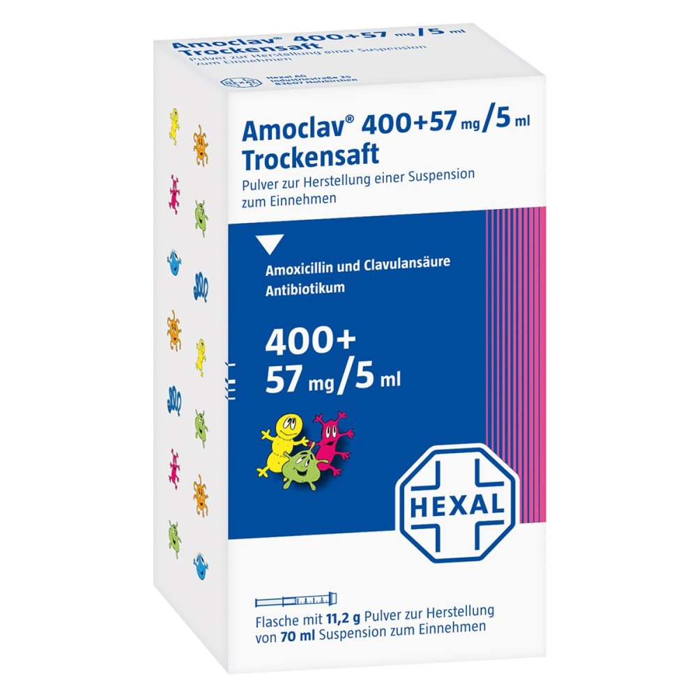 Amoclav 400+57 Mg/5 Ml Trockensaft (70 ml)