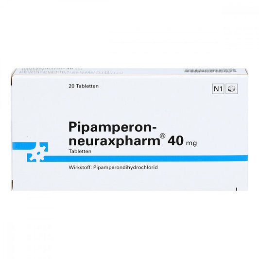Das Produktfoto zeigt Pipamperon-Neuraxpharm 40 Mg Tabletten (20 stk) PZN 02572048